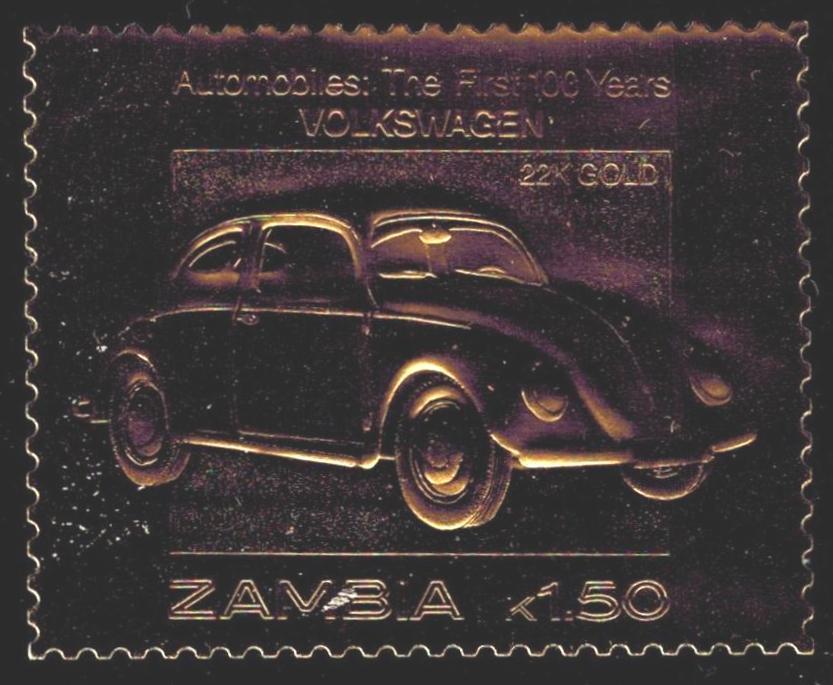 gouden postzegel Zambia, Verzenden, Zambia, Postfris