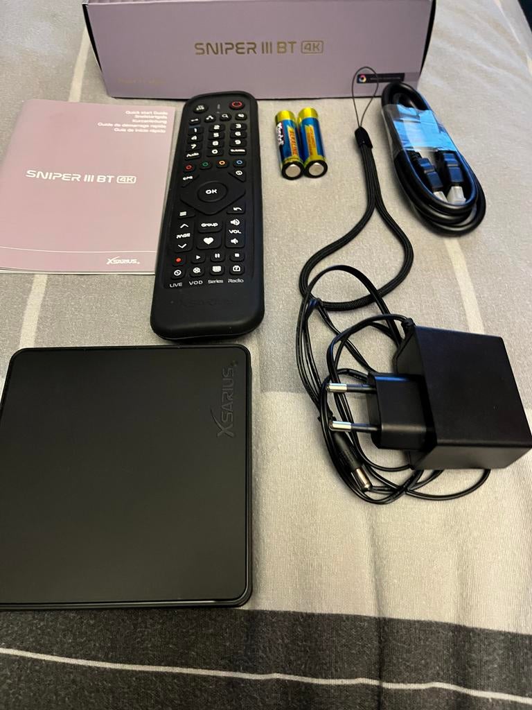 TK XSARUS SNIPER III BT 4K UHD Linux Mediaspeler, Ophalen of Verzenden, Zo goed als nieuw, HDMI, Minder dan 500 GB