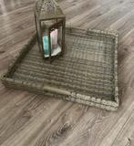 Groot wicker dienblad PURE 70x70, Ophalen, Gebruikt, Overige materialen