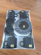 Arcoroc acropal Zwart 6 Thee Kop en Schotels - Nieuw, Nieuw, Ophalen of Verzenden, Glas, Overige stijlen