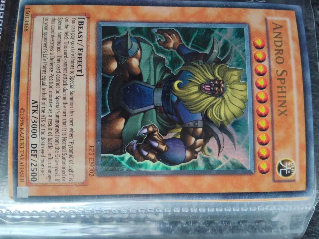 Yu-Gi-Oh! kaarten Andro Sphinx en Theinen the Great Sphinx, Ophalen of Verzenden