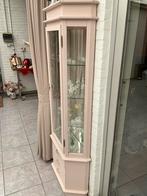 Roze swarovski vitrinekast met glazen planken Teab, Ophalen, 50 tot 100 cm, Met lade(s), 150 tot 200 cm