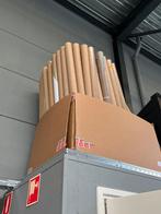 +- 100 Kartonnen kokers 140cm, Ophalen, Gebruikt