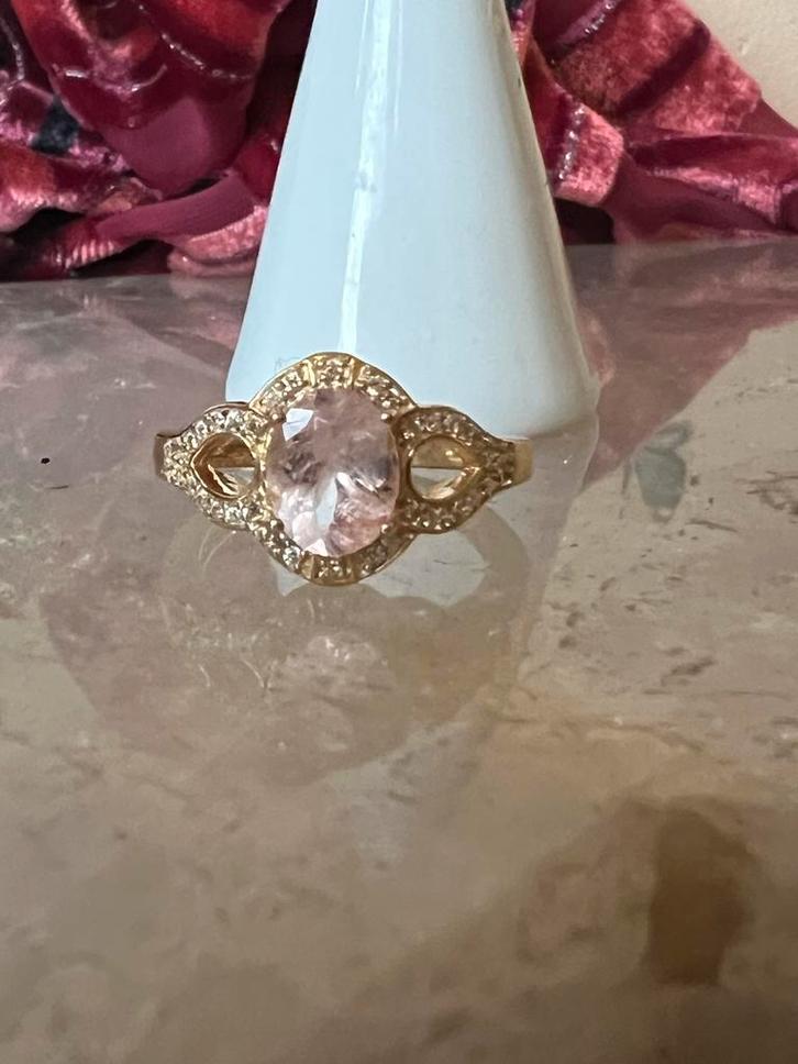 Morganiet liefde passie geluk aantrekken magie uniek, Sieraden, Tassen en Uiterlijk, Ringen, Nieuw, Dame of Heer, 17 tot 18, Roze