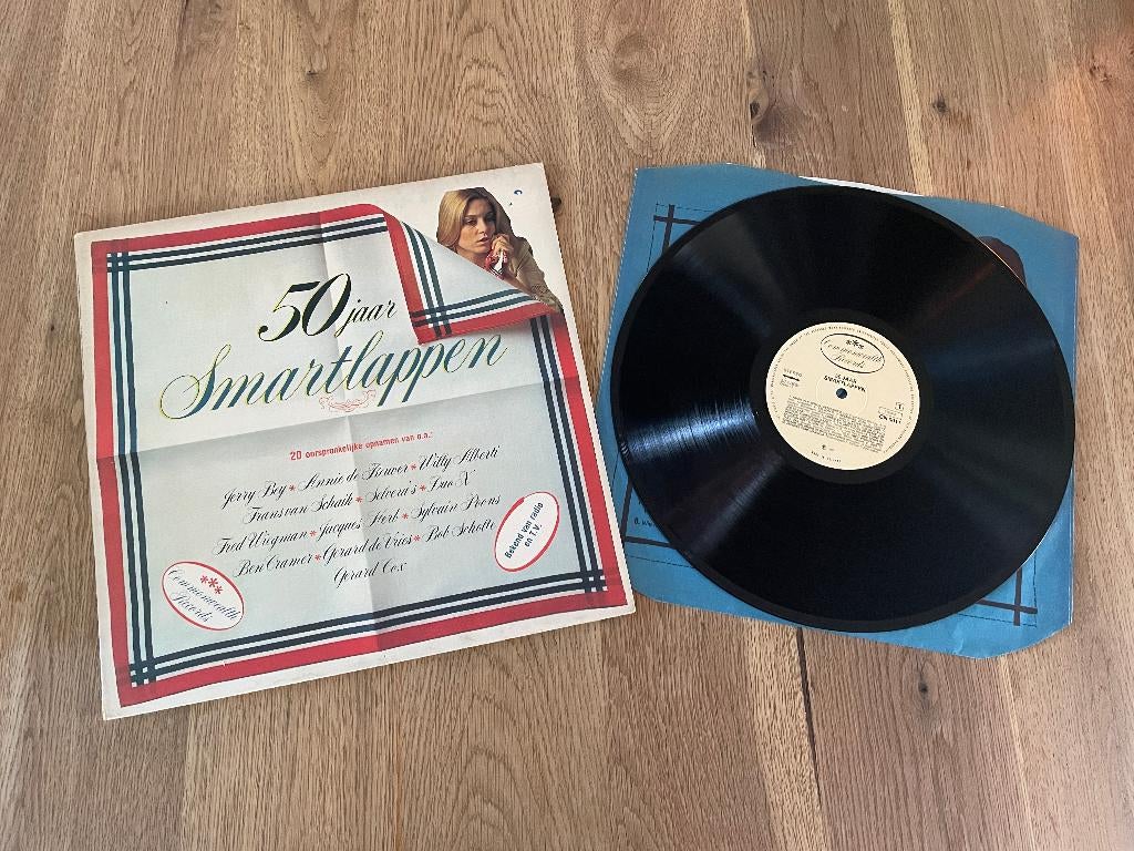 D438 Vinyl LP 50 jaar Smartlappen Herb Alberti Cox Cordonas, Cd's en Dvd's, Vinyl | Nederlandstalig, Ophalen of Verzenden, Gebruikt