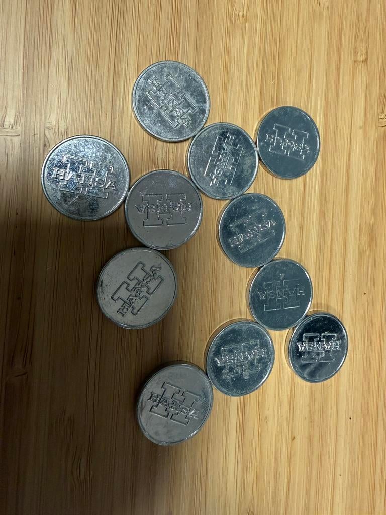 Carwash Wasstraat munten Hansa 397 stuks 1 koop, Ophalen of Verzenden, Overige materialen