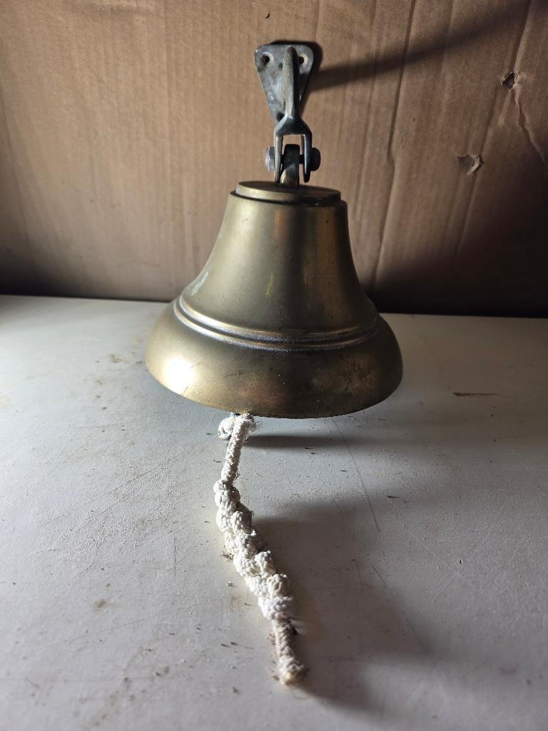 Scheepsbel messing, Ophalen, Zo goed als nieuw, Draadloos