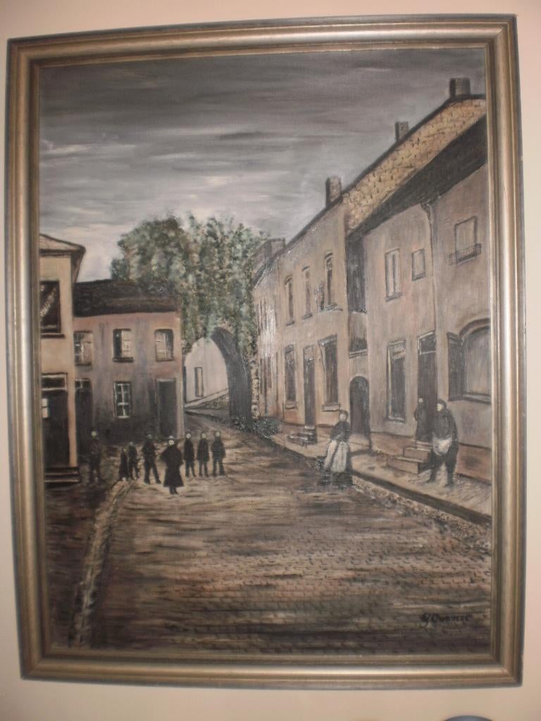 SCHILDERIJ 'Berkelpoort, Valkenburg rond 1885' gesigneerd, Ophalen of Verzenden