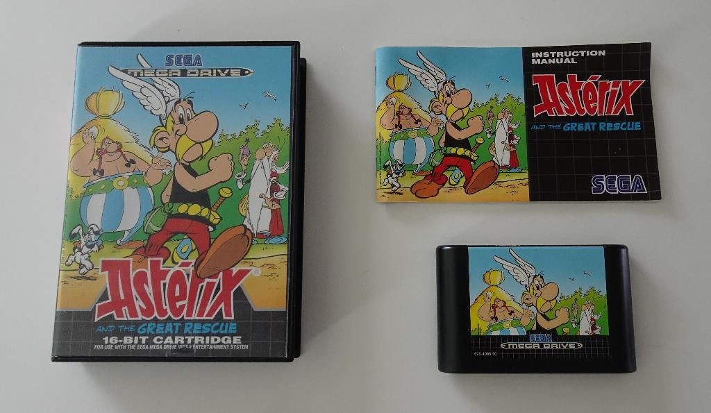 Asterix & The Great Rescue compleet voor Sega Mega Drive, 1 speler, Zo goed als nieuw, Vanaf 3 jaar, Mega Drive