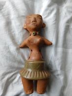Aardewerk fluit Mexico in de vorm van een vrouw, Ophalen of Verzenden
