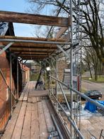 H-bokken steiger met bouwlift - Compleet pakket, Ophalen of Verzenden, Gebruikt, Gevelsteiger, 5 meter of hoger