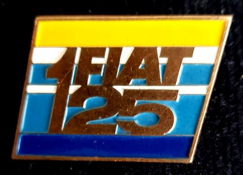 Fiat 125 broche, Verzenden, Nieuw, Transport, Speldje of Pin