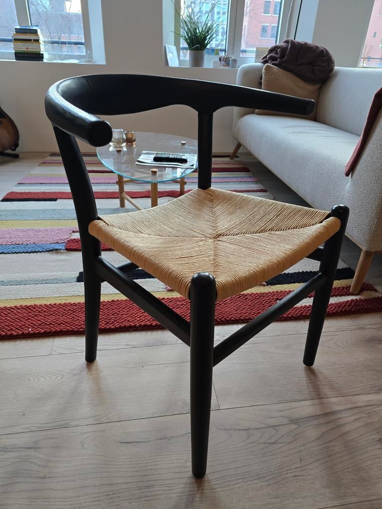 Jotex NATTAVAARA stoelen - 4 stuks, Huis en Inrichting, Stoelen, Ophalen, Zwart, Hout, Zo goed als nieuw