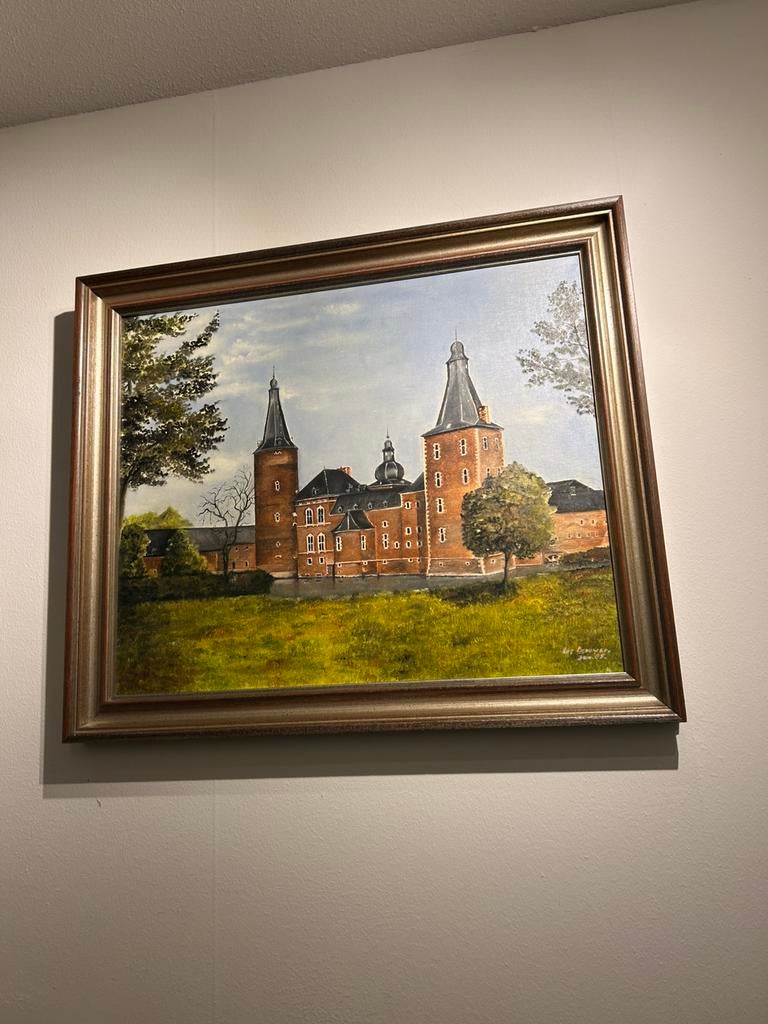 Schilderij Kasteel Hoensbroek Jan 1985, brouwer, Ophalen