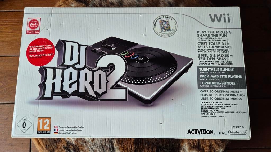 DJ Hero 2 Wii set met draaitafel en spel, Muziek, 1 speler, Eén computer, Ophalen of Verzenden