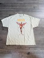 Nirvana In Utero revival rock t-shirt heren Large oversized, Ophalen of Verzenden, Zo goed als nieuw, Maat 52/54 (L), Zwart