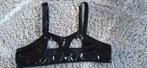 Pu lak ( kinky) Zwarte lak top met open cups, Kleding | Dames, Verzenden, Zwart, BH
