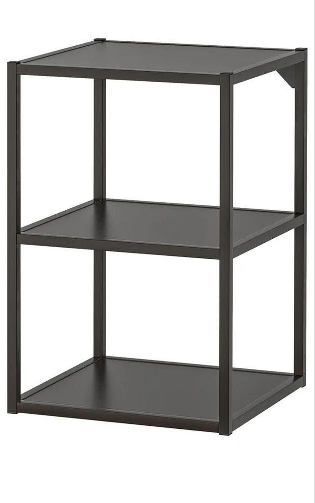 ENHET Ikea zwarte metalen ophang kastje 3 laags, Ophalen of Verzenden, Gebruikt