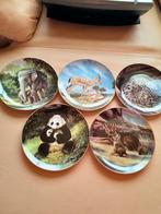 5 sierborden met afbeelding van wilde dieren, Ophalen of Verzenden