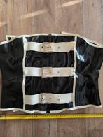 Latex Corset Zwart/Wit - Maat 2XL, Verzenden