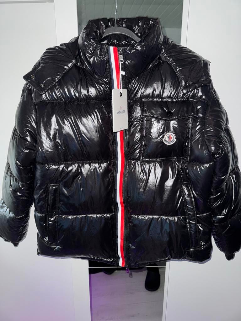 Moncler jas, Kleding | Heren, Jassen | Winter, Ophalen of Verzenden, Zo goed als nieuw, Maat 48/50 (M), Zwart