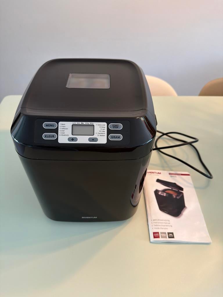 Inventum Broodmachine BM55 650-800 gr- Zo goed als nieuw, Kijkvenster, Zo goed als nieuw, 400 tot 800 gram deeg, Ophalen