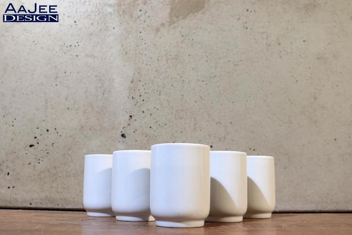 Thomas Scandic – Weiss  – Set van 6 bekers – Effen wit, Huis en Inrichting, Keuken | Servies, Zo goed als nieuw, Kop(pen) en/of Schotel(s)