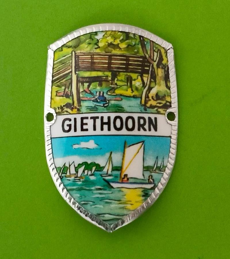 Wandelstok schildje Giethoorn, Ophalen of Verzenden, Nieuw