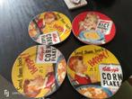 4 Retro Jaren '70 Diner Borden - Kellogg's Design, Gebruikt, Keramiek, Ophalen of Verzenden, Bord(en)