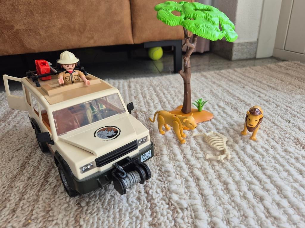 Playmobil Safari 4x4 met lier -  set 6798, Ophalen of Verzenden, Gebruikt, Complete set