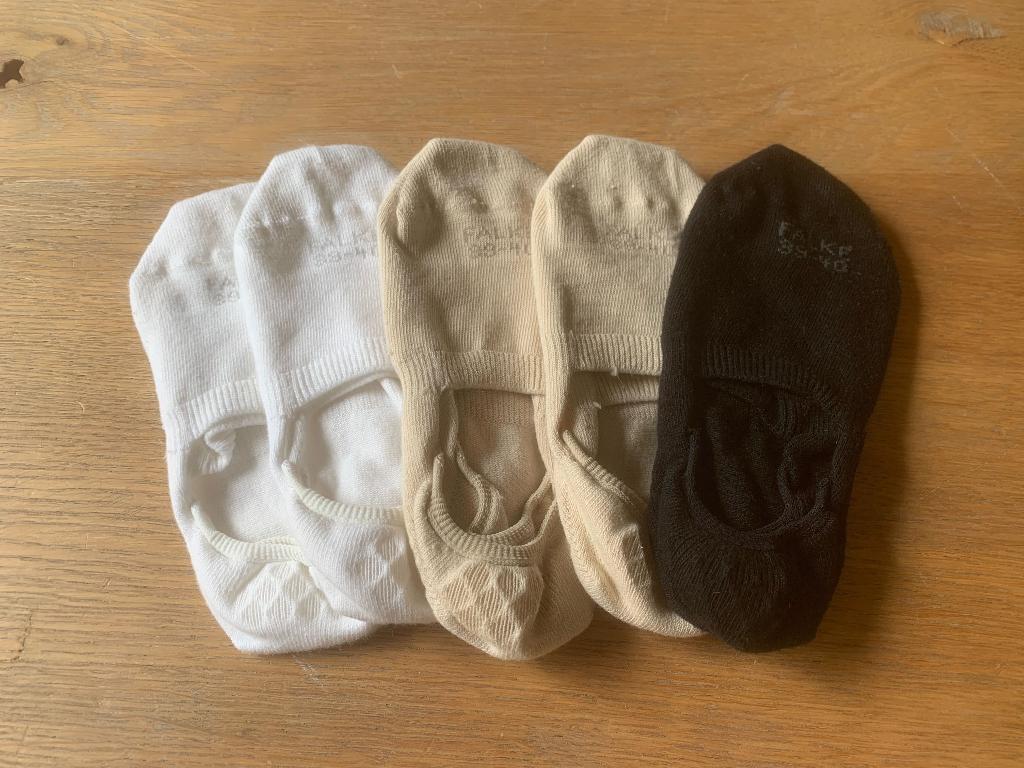 Falke, Footies 39/40 (nieuw), Sokken en Kniesokken, Wit, Nieuw, Maat 39 t/m 42