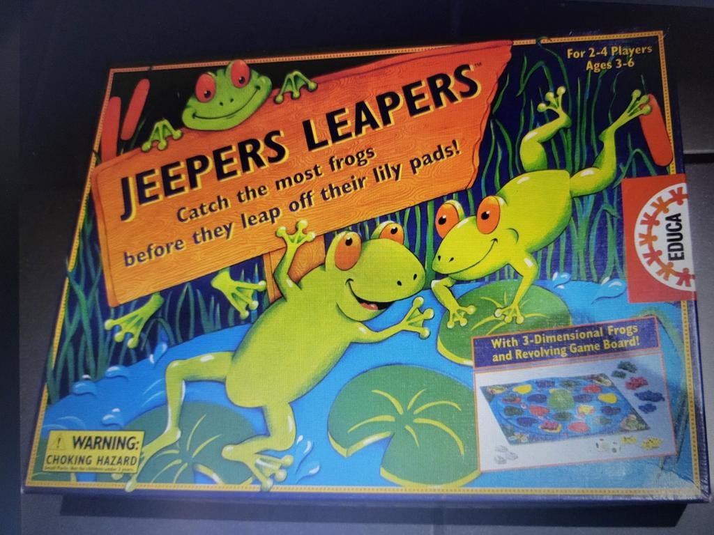 Jeepers Leapers Kikker Spel - Vang de meeste kikkers!, Drie of vier spelers, Ophalen of Verzenden, Gebruikt, Educa