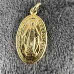 Gouden hanger | 14K | 1,92gr | ovaal maria | 404082, Overige voorstellingen, Ophalen of Verzenden, Zo goed als nieuw, Goud