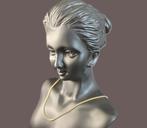 Gouden vintage gourmet schakel ketting. 2026/130.