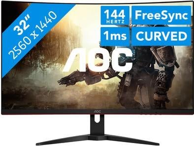 AOC Curved Gaming Monitor 32" 144Hz, Computers en Software, Monitoren, Gaming, Gebruikt, 101 t/m 150 Hz, Curved
