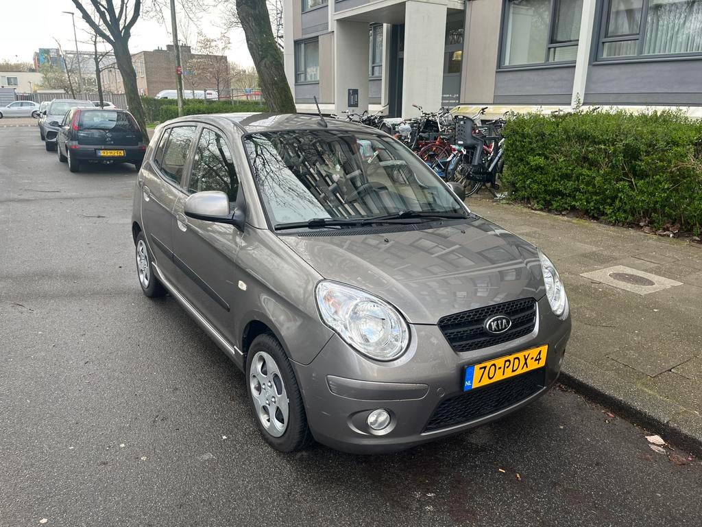 Kia Picanto 1.0 2011 Grijs – APK tot maart 2027, Auto's, 4 cilinders, 400 kg, Origineel Nederlands, Handgeschakeld