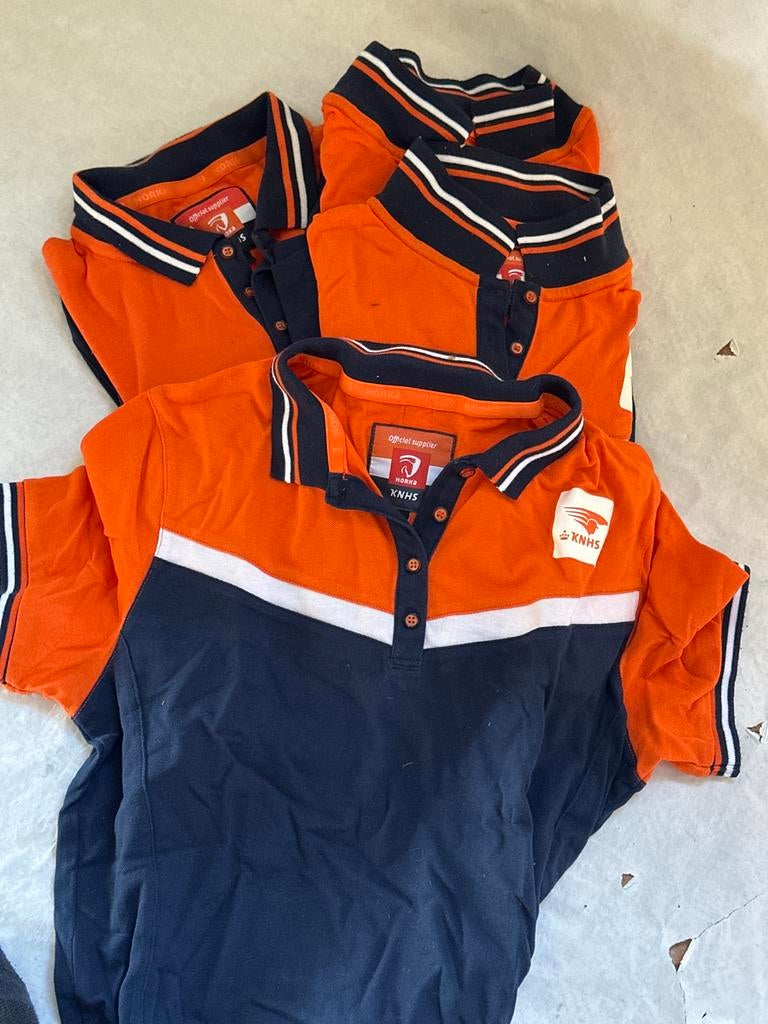 5 KNHS shirtjes maat L, waarvan 1 nieuw in verpakking, Maat 42/44 (L), Oranje, Ophalen of Verzenden, Zo goed als nieuw