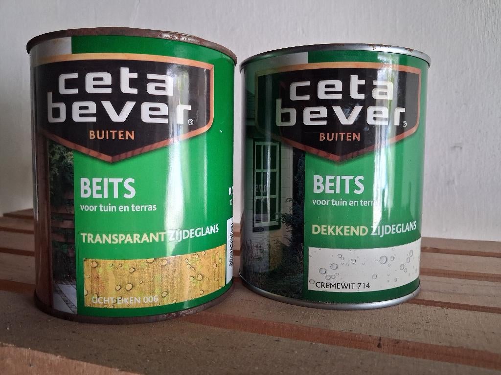 cetabever beits, Ophalen, Gebruikt, Bruin, Beits