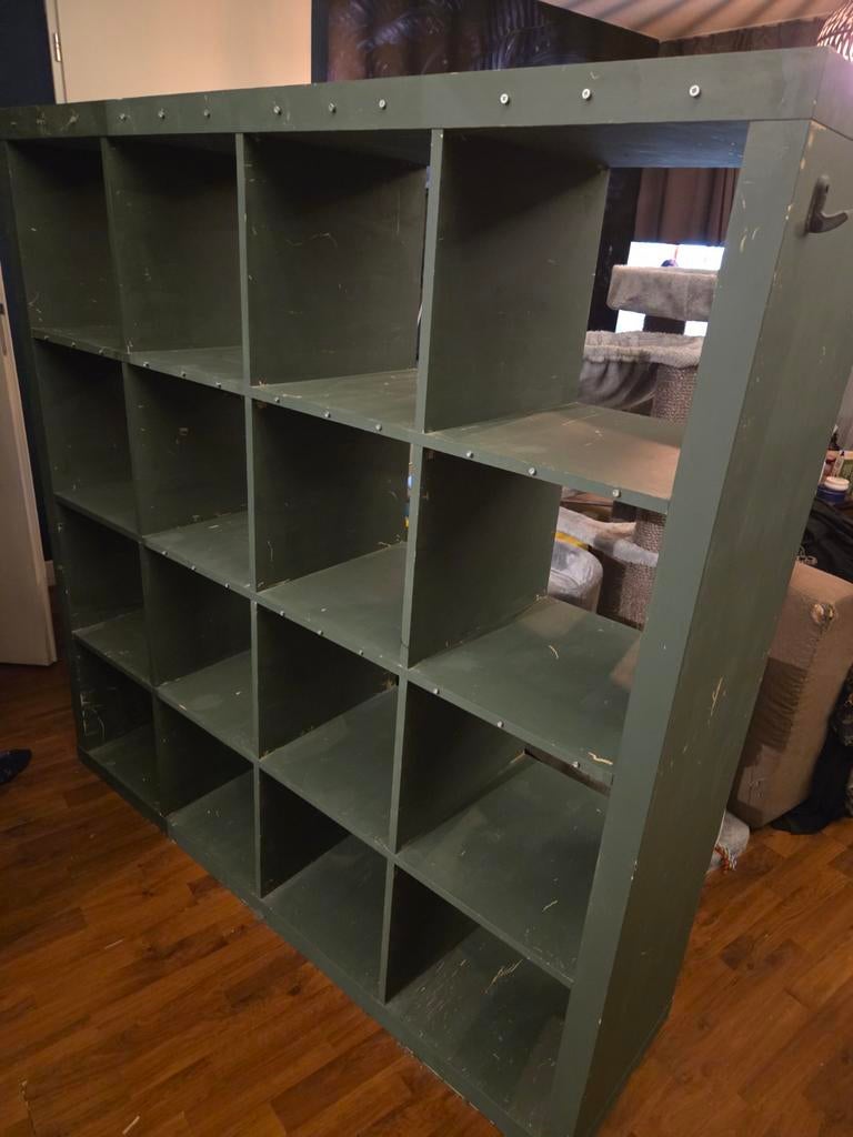 Kallax kast met 16 vakken - Opknapper, Ophalen, Gebruikt, 25 tot 50 cm