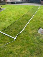Volleybalnet of tennisnet + palen 9x1, Sport en Fitness, Volleybal, Ophalen, Zo goed als nieuw, Overige typen