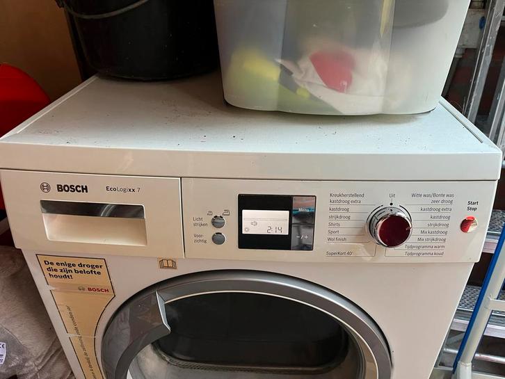 Bosch EcoLogixx 7 Warmtepomp droger, Witgoed en Apparatuur, Wasdrogers, Gebruikt, Overige typen, Voorlader, Wolprogramma, Ophalen