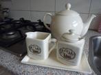 decoratie thee servies new england, Huis en Inrichting, Keuken | Servies, Ophalen of Verzenden, Zo goed als nieuw, Overige stijlen
