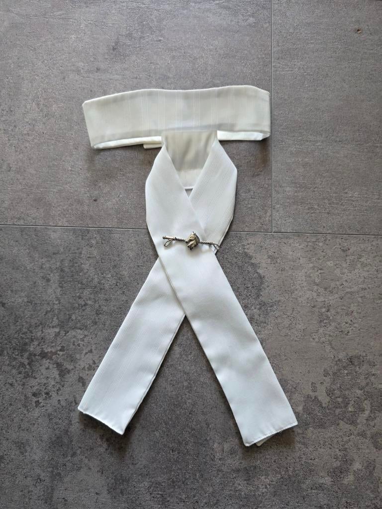 Paardrij paardrijden wedstrijd plastron met speld, Dieren en Toebehoren, Ophalen of Verzenden