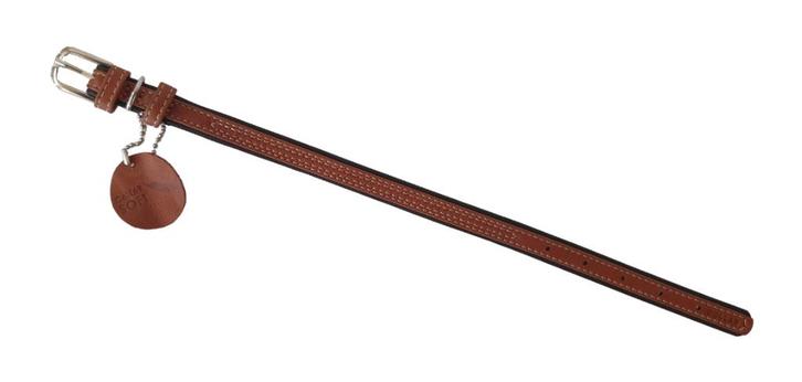 COLLAR Soft Halsband Leder Bruin XS Nekomtrek 27-36 cm -35%!, Dieren en Toebehoren, Hondenhalsbanden en Penningen, Nieuw, Handgemaakt