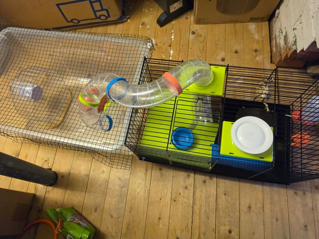 Hamster kooi met BUCATSTATE rad en diverse accessoires, Minder dan 60 cm, Kooi, Minder dan 75 cm, Ophalen of Verzenden