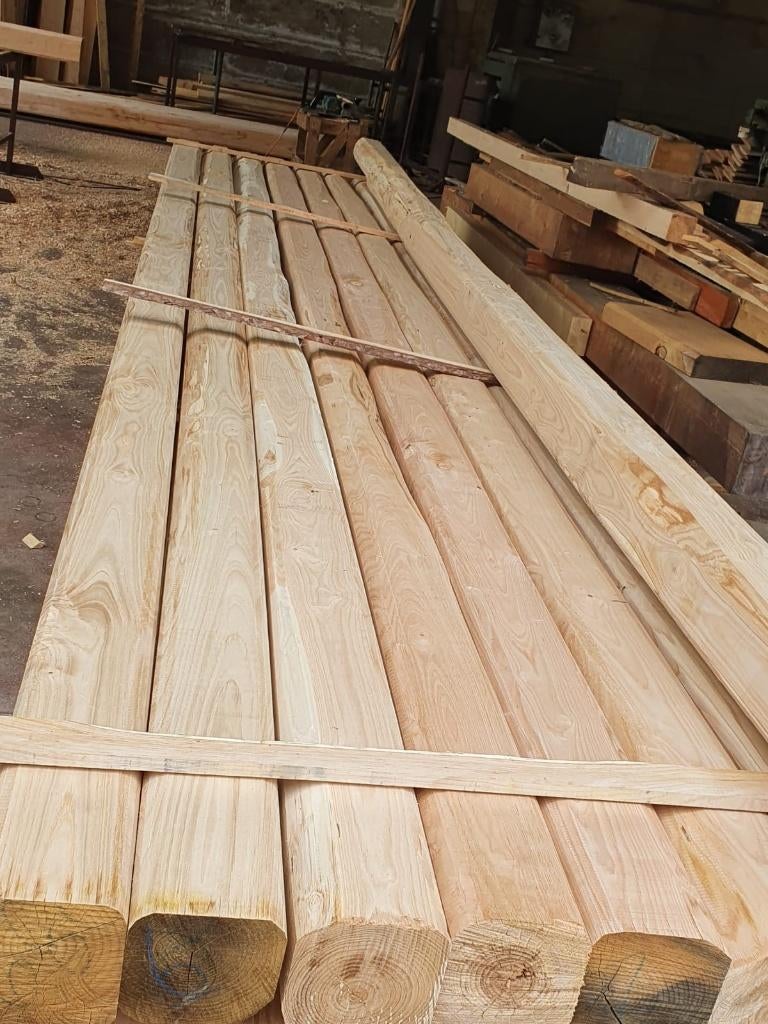 Eiken en Kastanje balken: uit voorraad leverbaar!!, Tuin en Terras, Palen, Balken en Planken, Verzenden, Nieuw, 250 cm of meer