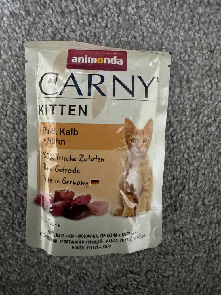 Animonda Carny Kitten natvoer – Rind, Kalb + Huhn, Dieren en Toebehoren, Ophalen, Kat