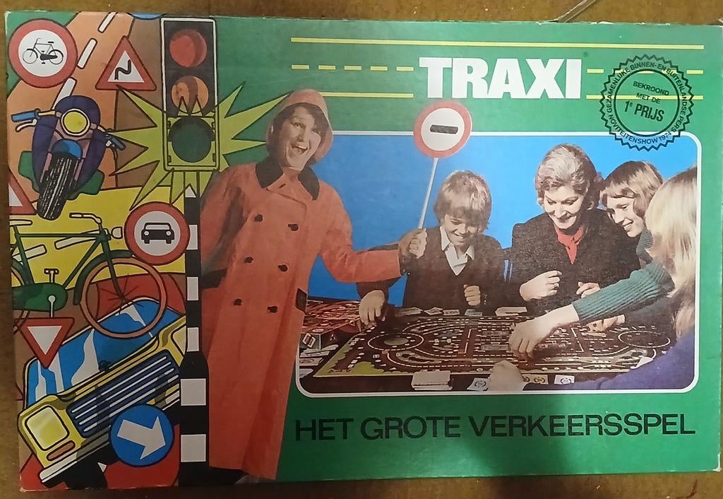 Traxi: Het Grote Verkeersspel - Vintage Bordspel, Drie of vier spelers, Ophalen of Verzenden, Gebruikt, ANWB