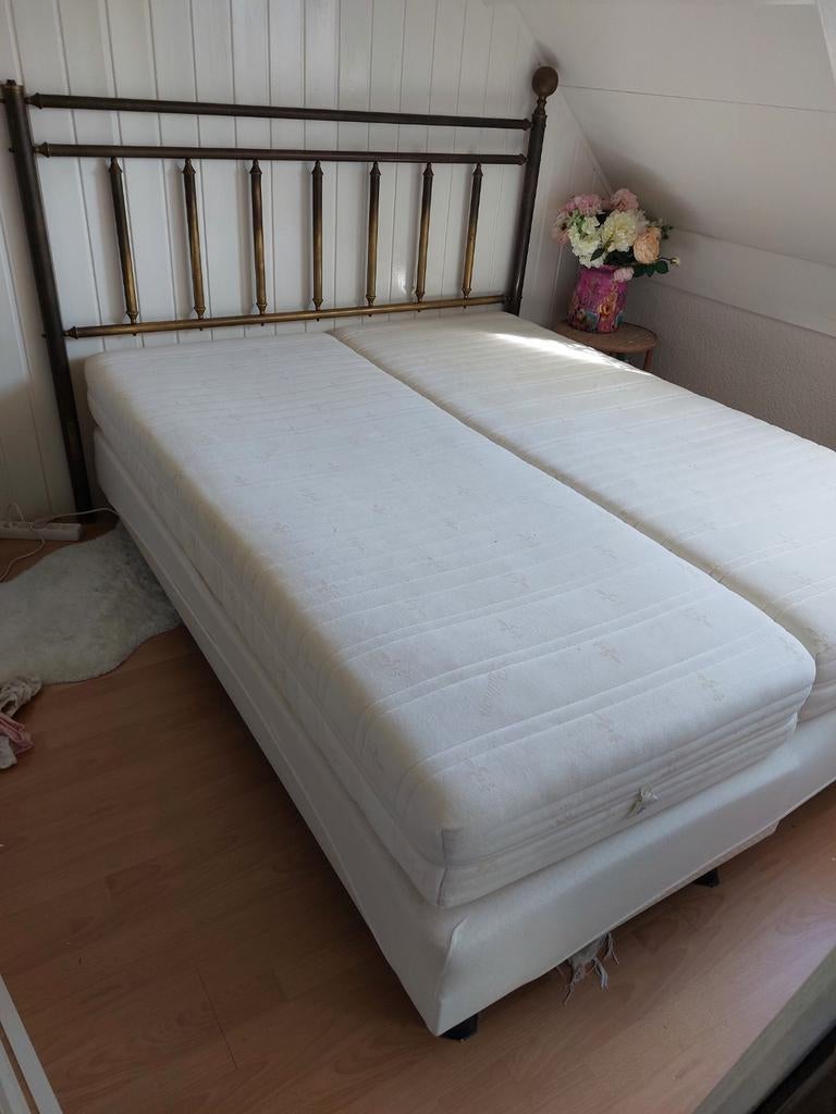 Pullman boxspring 160x200, als logeerbed gebruikt., Ophalen, Tweepersoons, Zo goed als nieuw, 160 cm