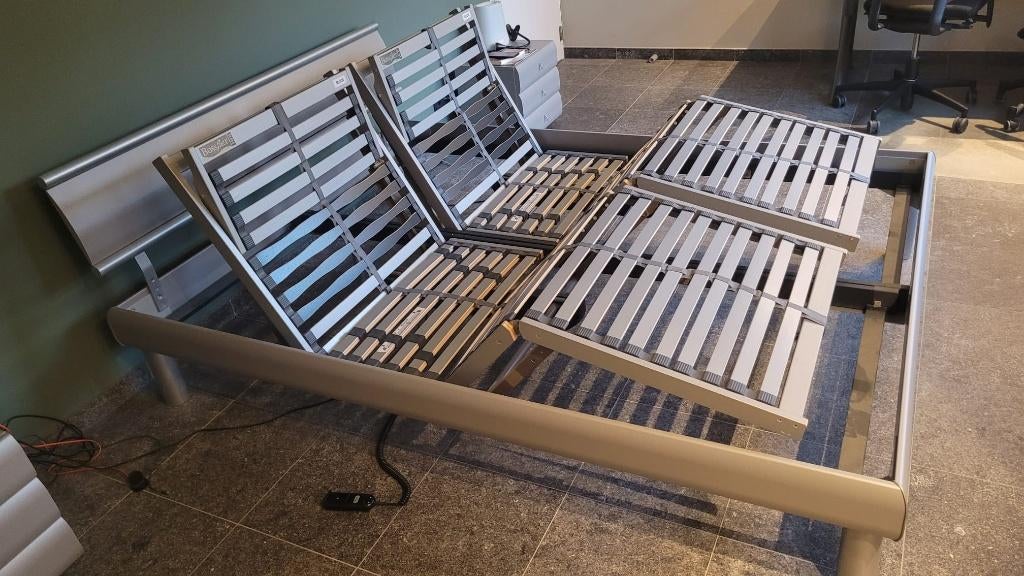 Verstelbaar bed 160x210 cm, Ophalen, Verstelbaar, 210 cm, Tweepersoons